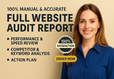 Professional Website & SEO Audit In-Depth SEO Analysis,  Website Review & Shopify Audit