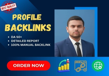 I will do profile backlinks high authority do follow link building
