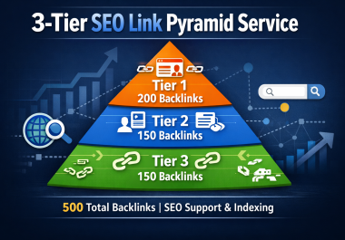 Powerful 3-Tier SEO Link Pyramid Service for Authority & Indexing
