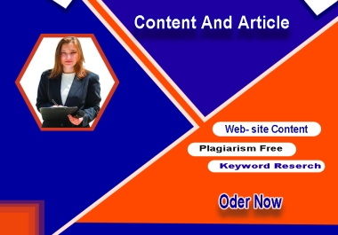 I will create unique and well-researched content and article