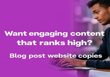 I will write an optimized SEO Blog post