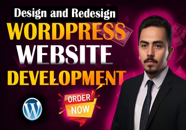 I will create a professional WordPress website with modern WordPress design