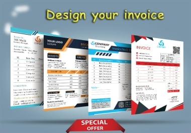 I will make invoice,  order form,  letterhead or price list design for your business