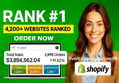 RANK 1 with 3000 DA70+ High Authority Backlinks