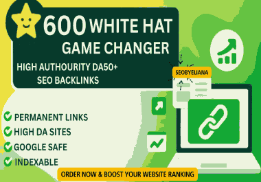 I will create 600 GAME CHANGE White Hat SEO backlinks Link building Service
