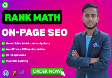 I will optimize your wordpress site with rank math on page SEO