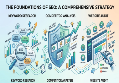 I will provide keyword Research,  competitor Analysis and Website Audit service.