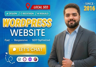 Build,  Rebuild,  Clone or Fix WordPress Website with Local SEO