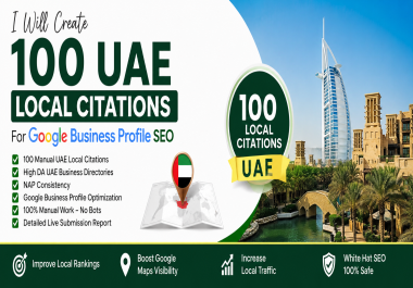 I Will Create 100 UAE Local Citations for Google Business Profile SEO