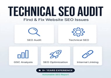 I will do a complete technical SEO audit of your website and provide an actionable report