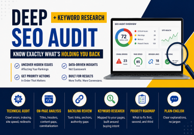 Deep SEO Audit + Keyword Research &mdash Know Exactly What's Holding You Back