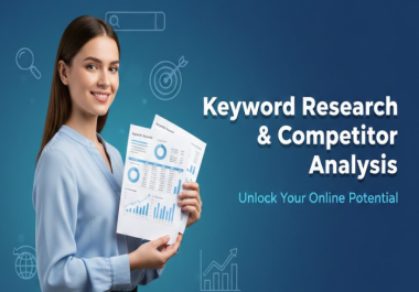 I will do keyword research and competitor analysis for SEO ranking