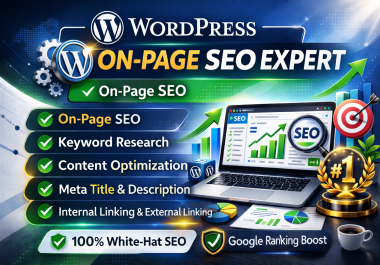 I Will Do Professional WordPress On-Page SEO Optimization for Higher Google Ranking