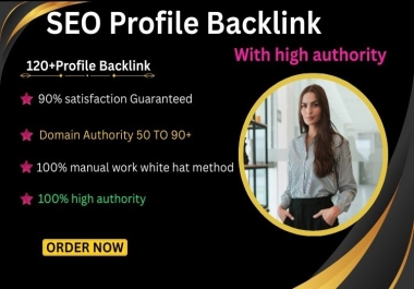 I will create 120 link building SEO profile backlinks