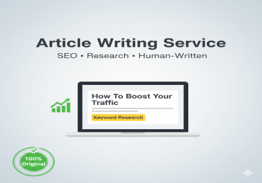 I will write human-sounding articles with smooth flow and real value