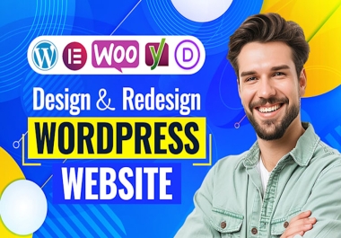 I will design responsive website,  wordpress website design and Clone website developmet