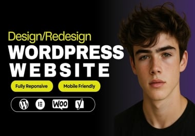 I will design or develop responsive business wordpress website
