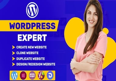 I will design and develop a professional wordpress website