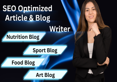 I will write Google-optimized articles and blogs