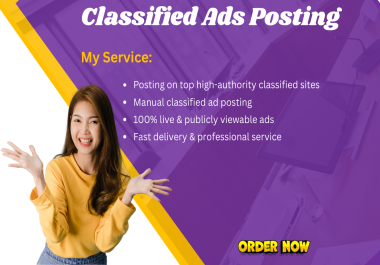 I Will Provide 200+ Manual Classified Listing Submission