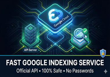 I will Fast Index 300 Backlinks to Google using Cloud API.