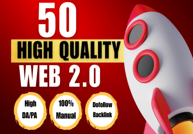 50 High Quality Web 2.0 Properties with Niche Focused Content