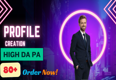 I will manually create 100 profile creation