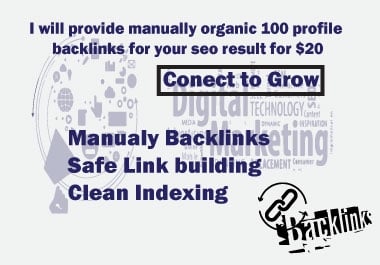 100 Manually Created Organic Profile Backlinks for SEO Growth