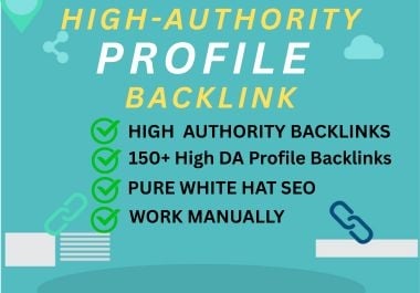 I will create profile backlinks for SEO