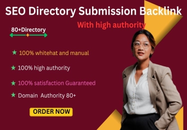 I will create 80 directory submission SEO backlink and listing links