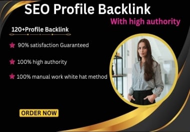 I will create 120 link building SEO profile backlinks