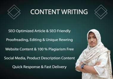 I will Professional Plagiarism-Free SEO Content Services