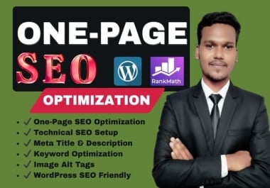 I will do One Page SEO and Technical SEO for Google Top Ranking WP Site