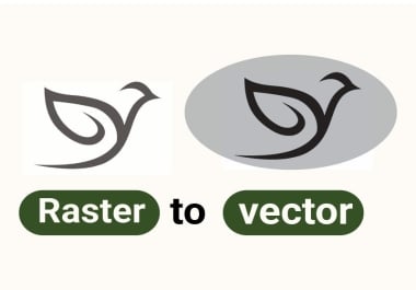 I Will Convert Your Raster Image to a high-quality vector.