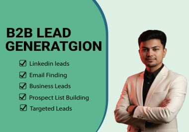I provide targeted B2B leads with verified email lists