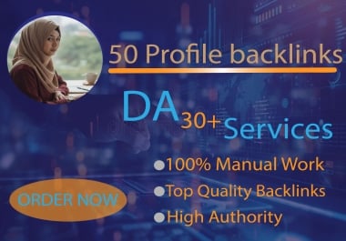 I will create 50 profile backlinks to support SEO growth