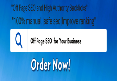 I will build powerful off page SEO backlinks for higher ranking and traffic.
