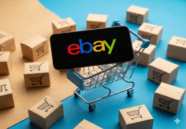 I will manually list products on your eBay store