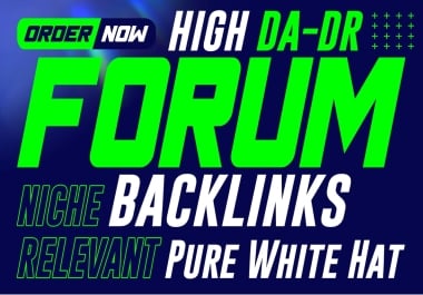 Build 50 High-Quality Forum Backlinks - 100 Manual & SEO Safe