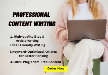 I will write SEO friendly and plagiarism free articles for your website