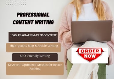 I will write SEO friendly and plagiarism free articles for your website