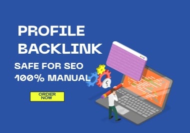 I will create high quality manual profile backlinks for SEO
