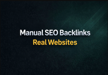 50 Manual SEO Backlinks From Real Websites