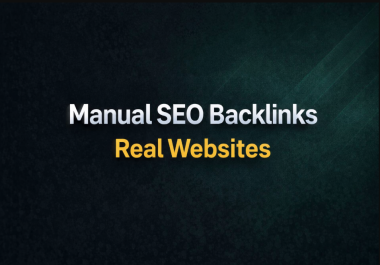 50 Manual SEO Backlinks From Real Websites