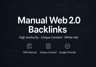 20 Manual Web 2.0 Backlinks with High Authority & Unique Content