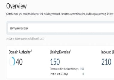 I Will Grow Your Website Domain Authority to 30+ Using White-Hat SEO