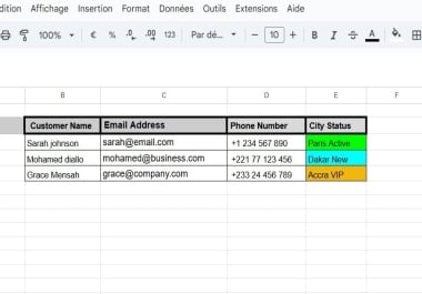 Professional Google Sheets Data Entry Service