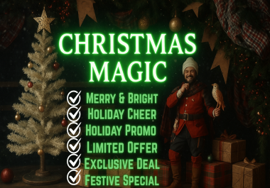 I will wish happy birthday video or happy merry christmas video