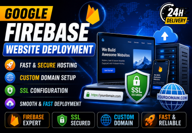 I Will Deploy Your Landing Page,  Website,  or Bank Pages on Google Firebase Hosting