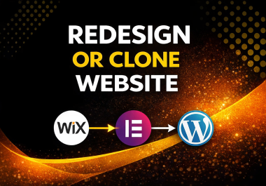 Redesign or Clone Any Website Professionally